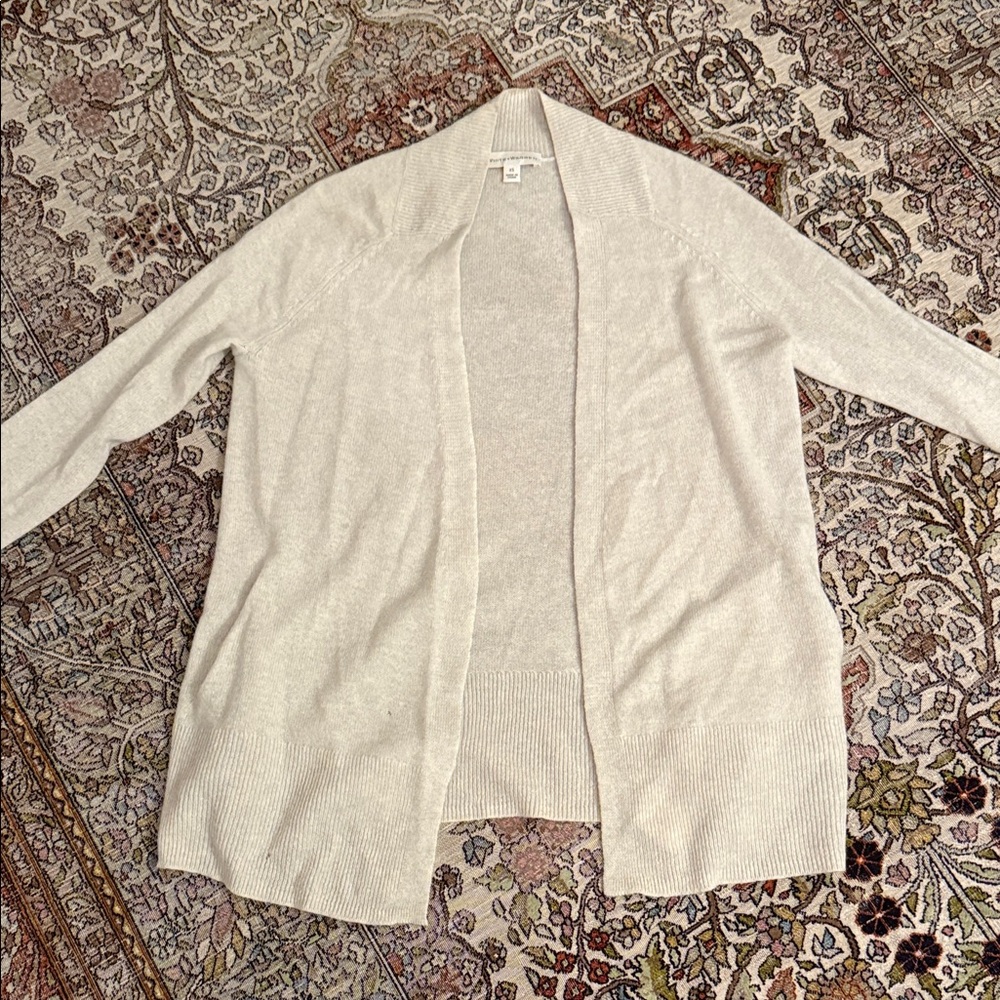 White Warren cashmere cardigan some wear and holes xs